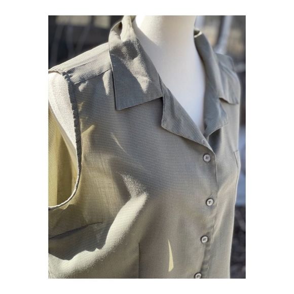 Penman Tank Top Collar Olive Green Button Up Sz XL - Picture 7 of 9